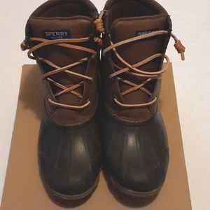 Spring boots-Classic Sperry F18 Syren Gulf Brown boot size 6